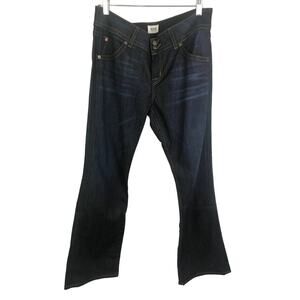 Hudson Women's Sz 32P Signature Petite Bootcut Dark Wash Denim Jeans Cotton
